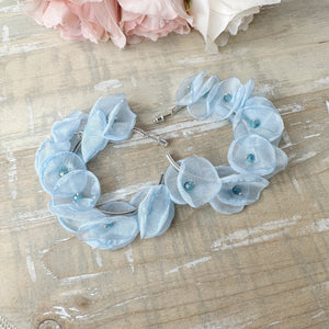 Paparazzi - Petaled Pageant - Blue Earrings