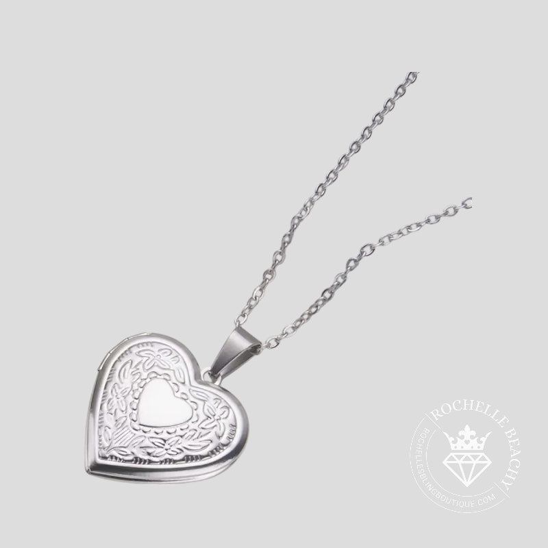 Forever Love - Silver Locket Necklace