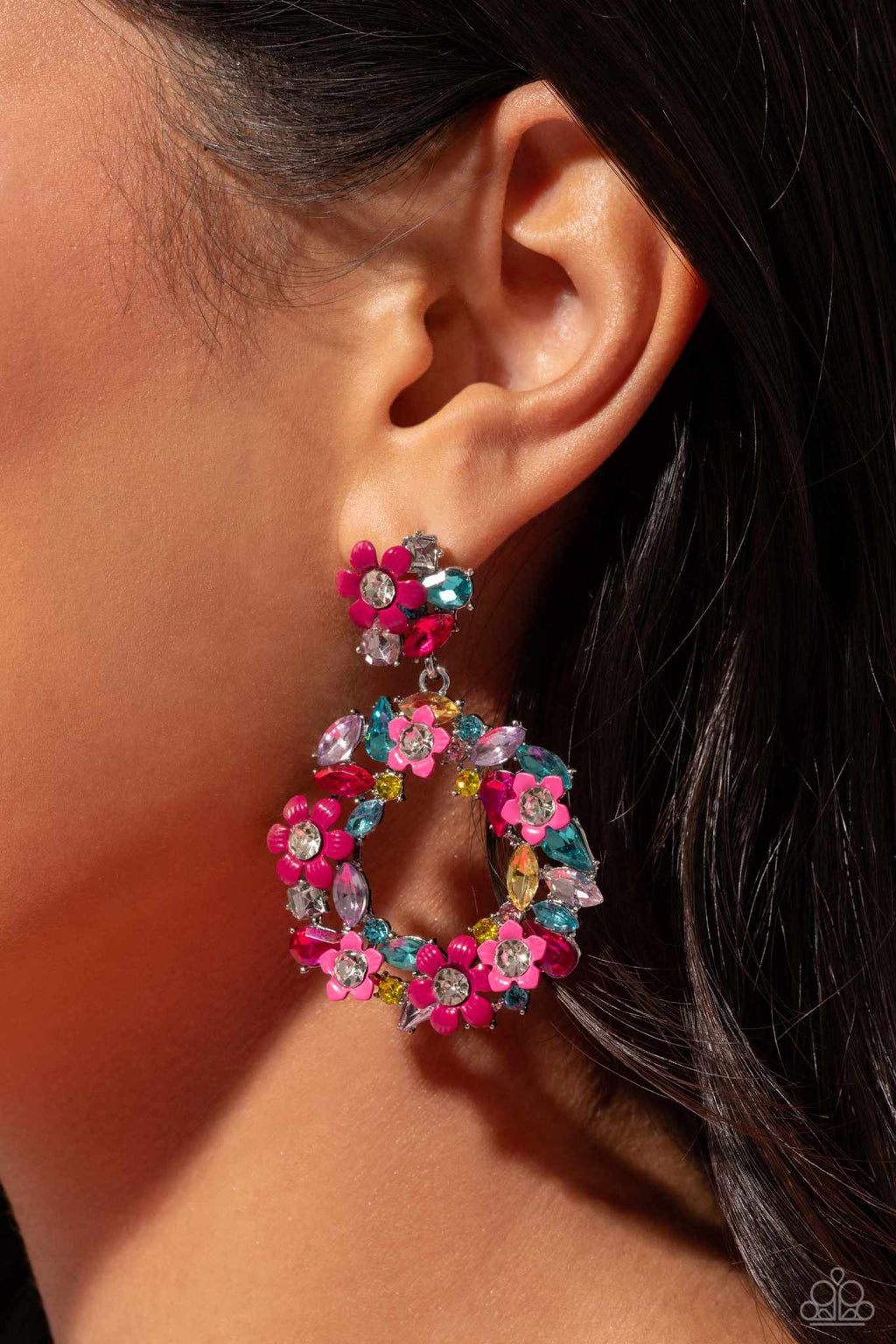 Paparazzi - Wreathed in Wildflowers - Multi Post Earrings