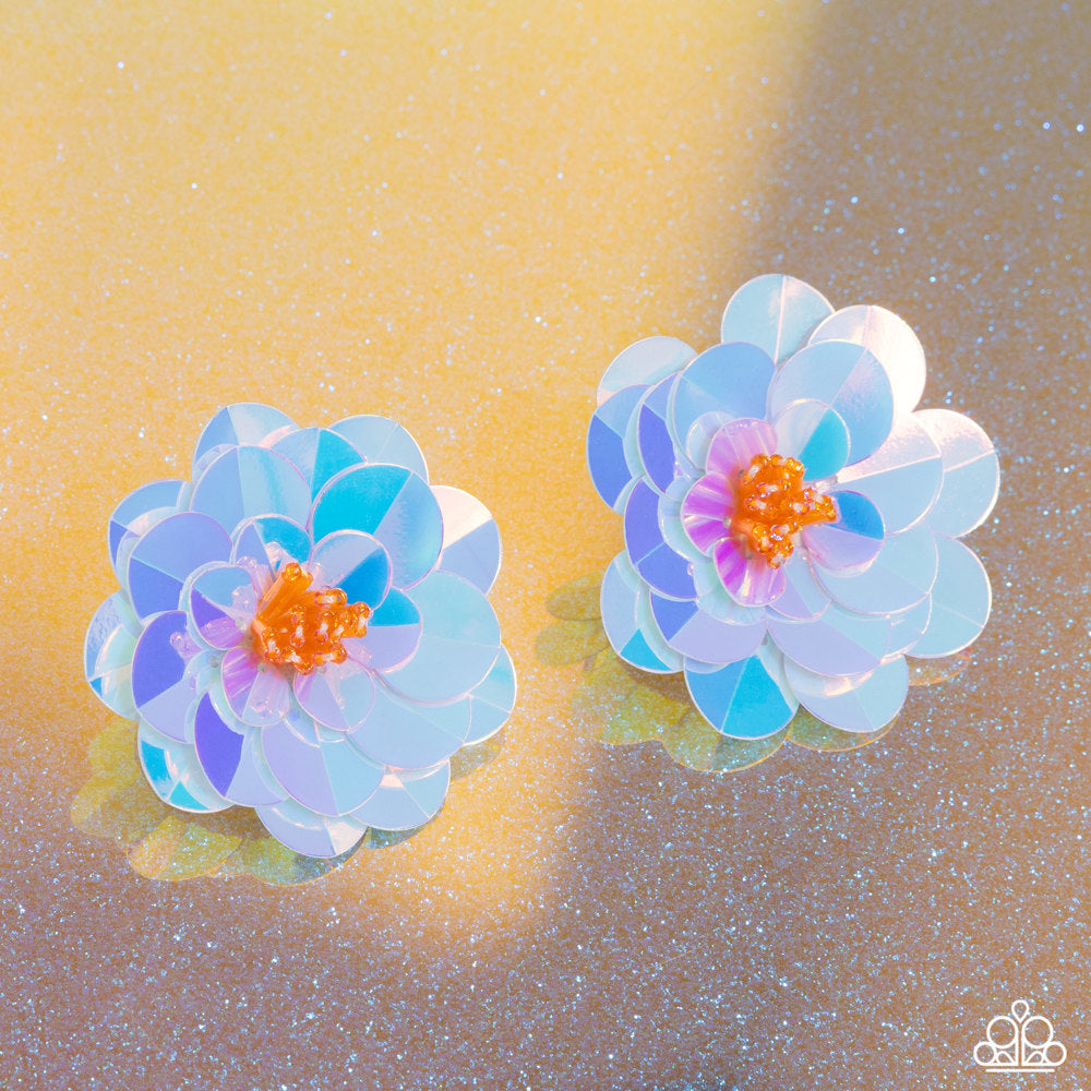 Paparazzi - Floating Florals - Multi Post Earrings