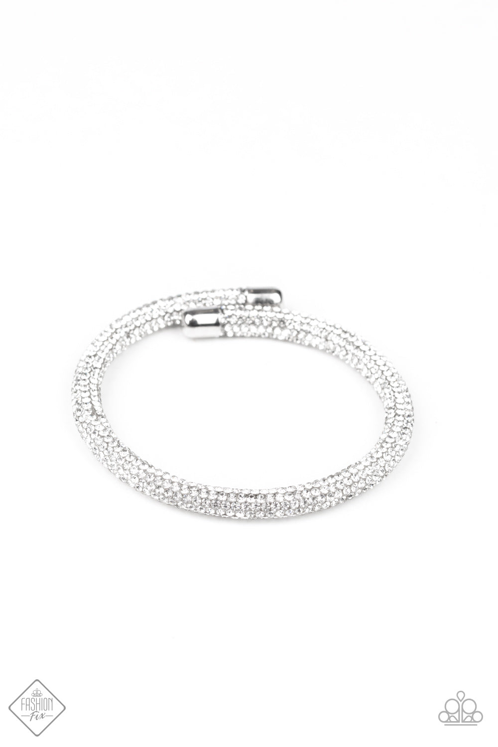 Paparazzi - Stageworthy Sparkle - White Bracelet