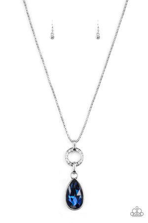 Paparazzi Accessories - Lookin Like A Million - Blue & Silver Necklace
