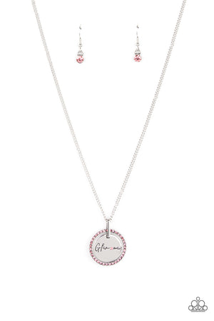 Paparazzi - Glam-ma Glamorous - Pink Necklace