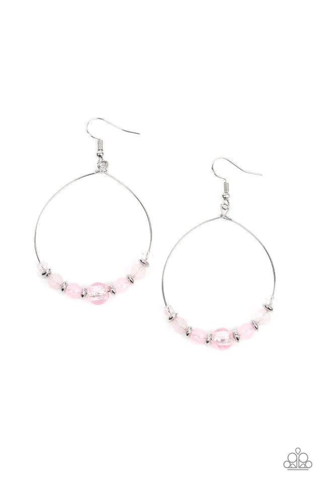 Paparazzi - Ambient Afterglow - Pink Earrings