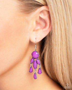 Paparazzi - Summer Feeling - Purple Earrings