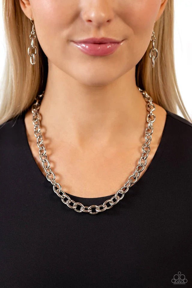 Paparazzi - Things Have CHAIN-ged - Silver Necklace