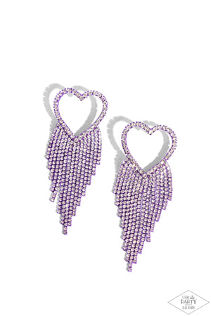 Paparazzi - Sumptuous Sweethearts - Purple Earrings