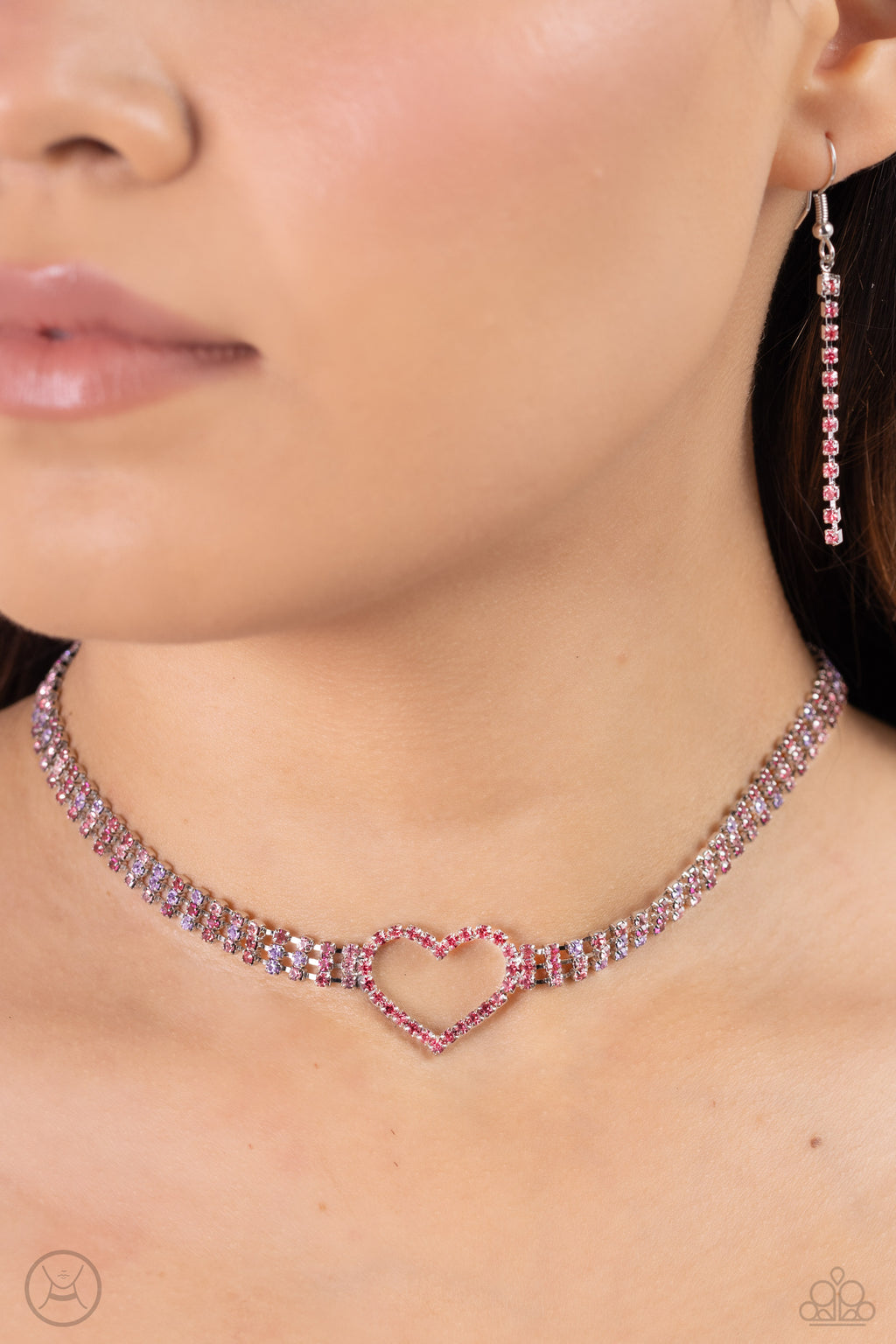 Paparazzi - Rows of Romance - Pink Necklace