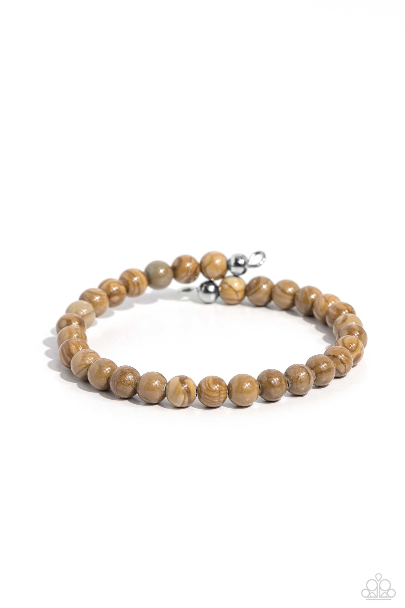 Paparazzi - Sinuous Stones - Brown Bracelet