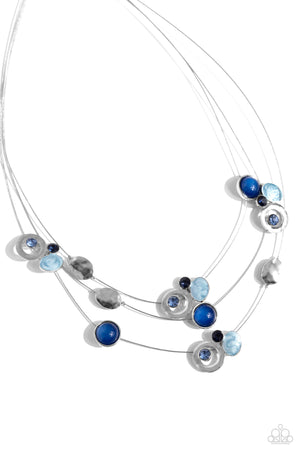 Paparazzi - Affectionate Array - Blue Necklace