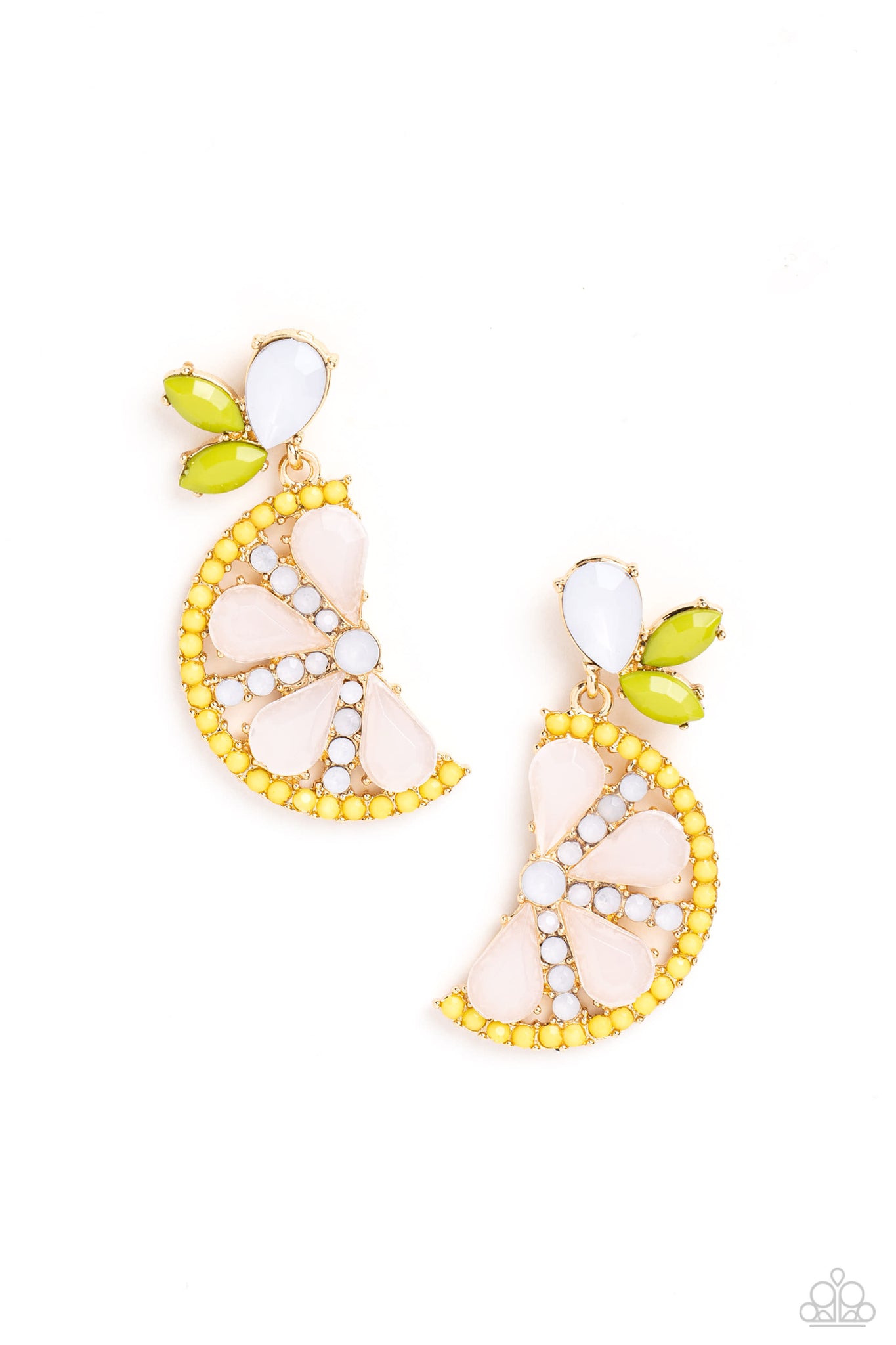 Slice of Summer - Yellow Post Earring