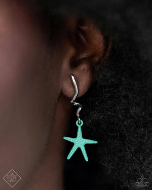 Paparazzi - Written in the STARFISH - Blue Earrings