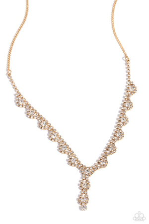 Paparazzi - Executive Embellishment - Gold Necklace