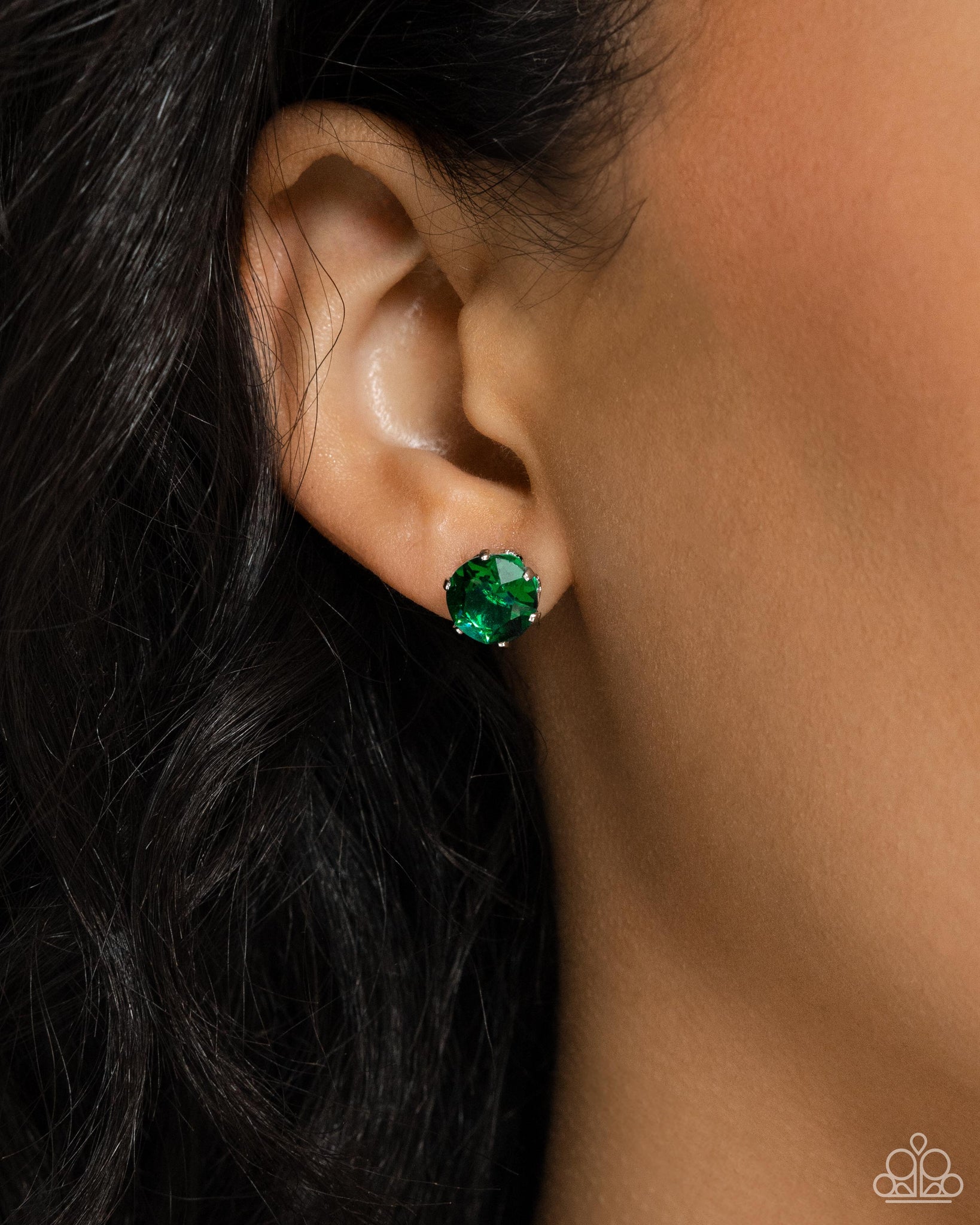 Paparazzi - Breathtaking Birthstone - Green Earrings