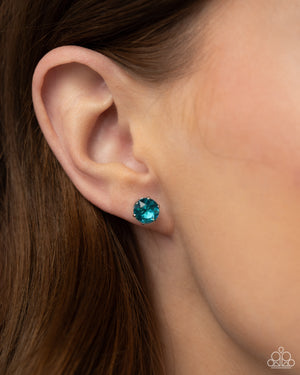 Paparazzi - Breathtaking Birthstone - Blue Earrings