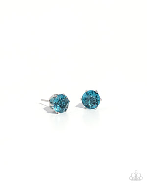 Paparazzi - Breathtaking Birthstone - Blue Earrings