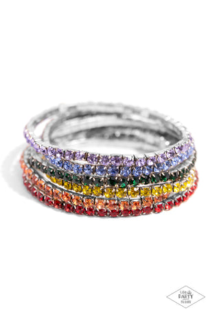 Paparazzi - Rock Candy Range - Multi Bracelet