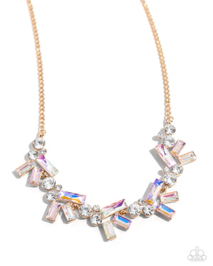 Paparazzi - Serene Statement - Gold Necklace