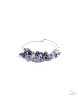 Paparazzi - Dainty Deconstruction - Blue Bracelet