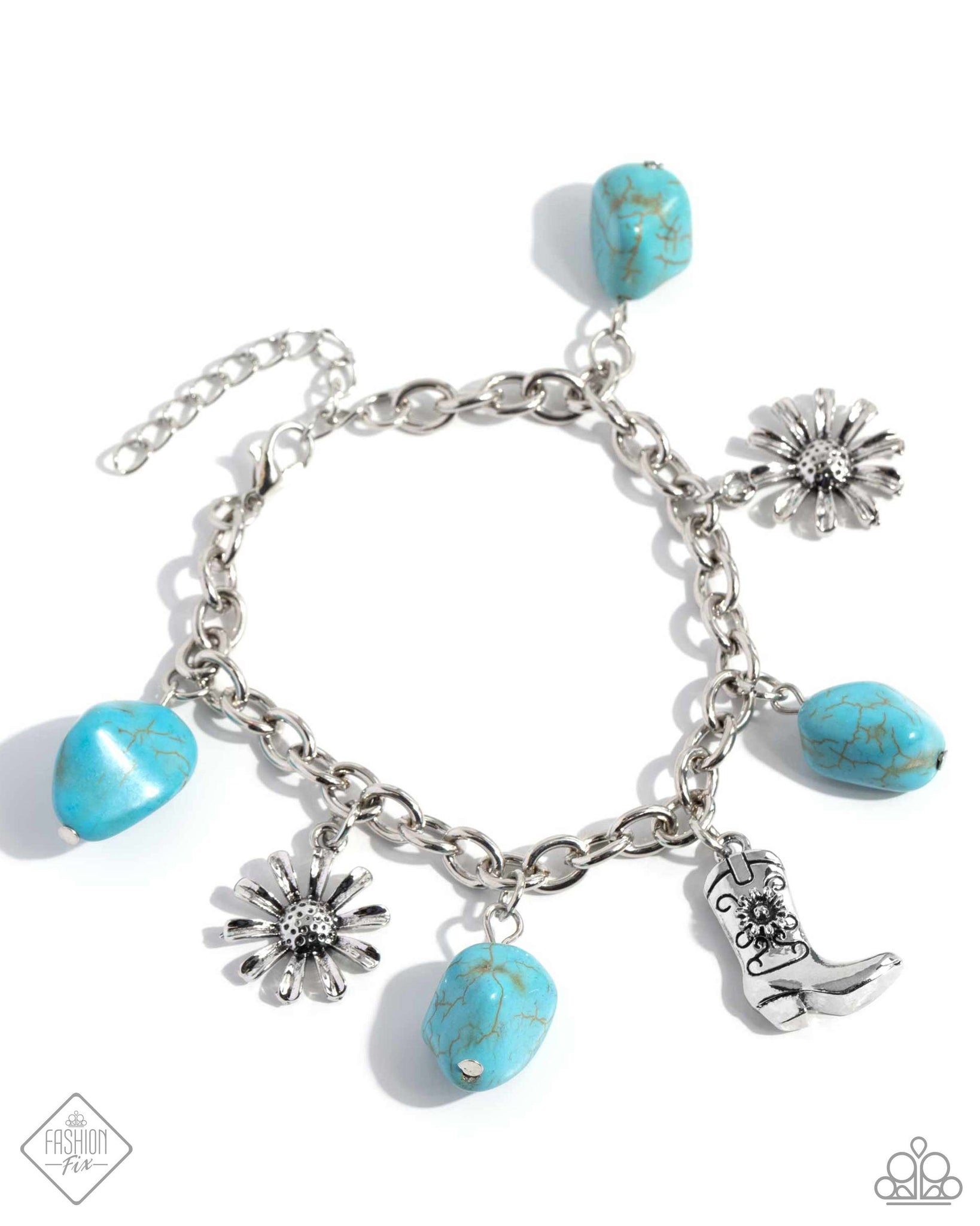 Paparazzi - Badlands Beau - Blue Bracelet