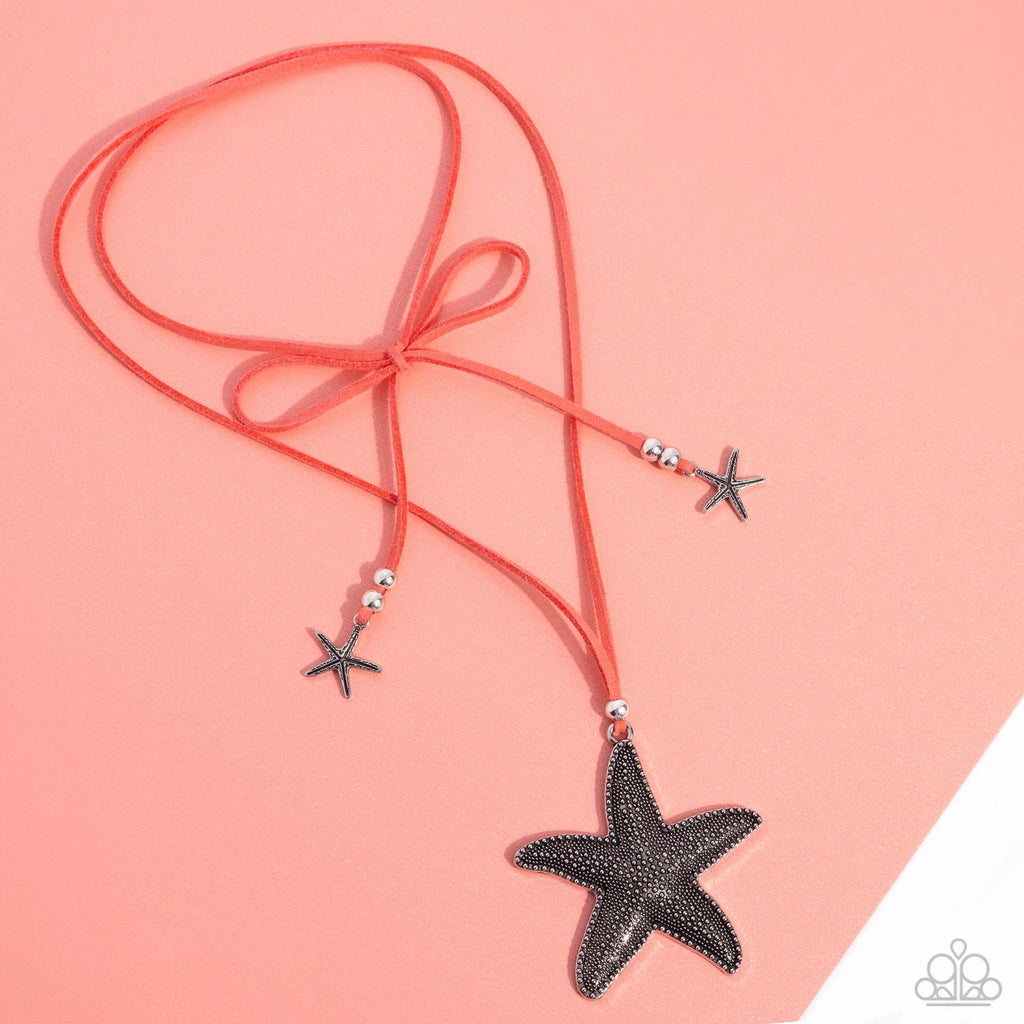 Paparazzi - Starfish Sentiment - Orange Necklace