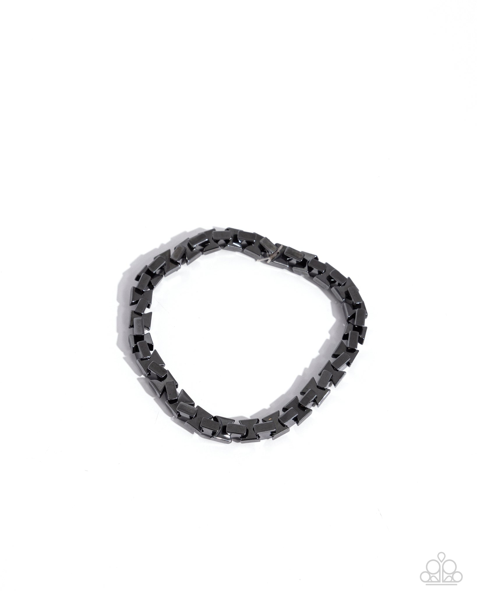 Paparazzi - Interlocked Ideal - Black Bracelet