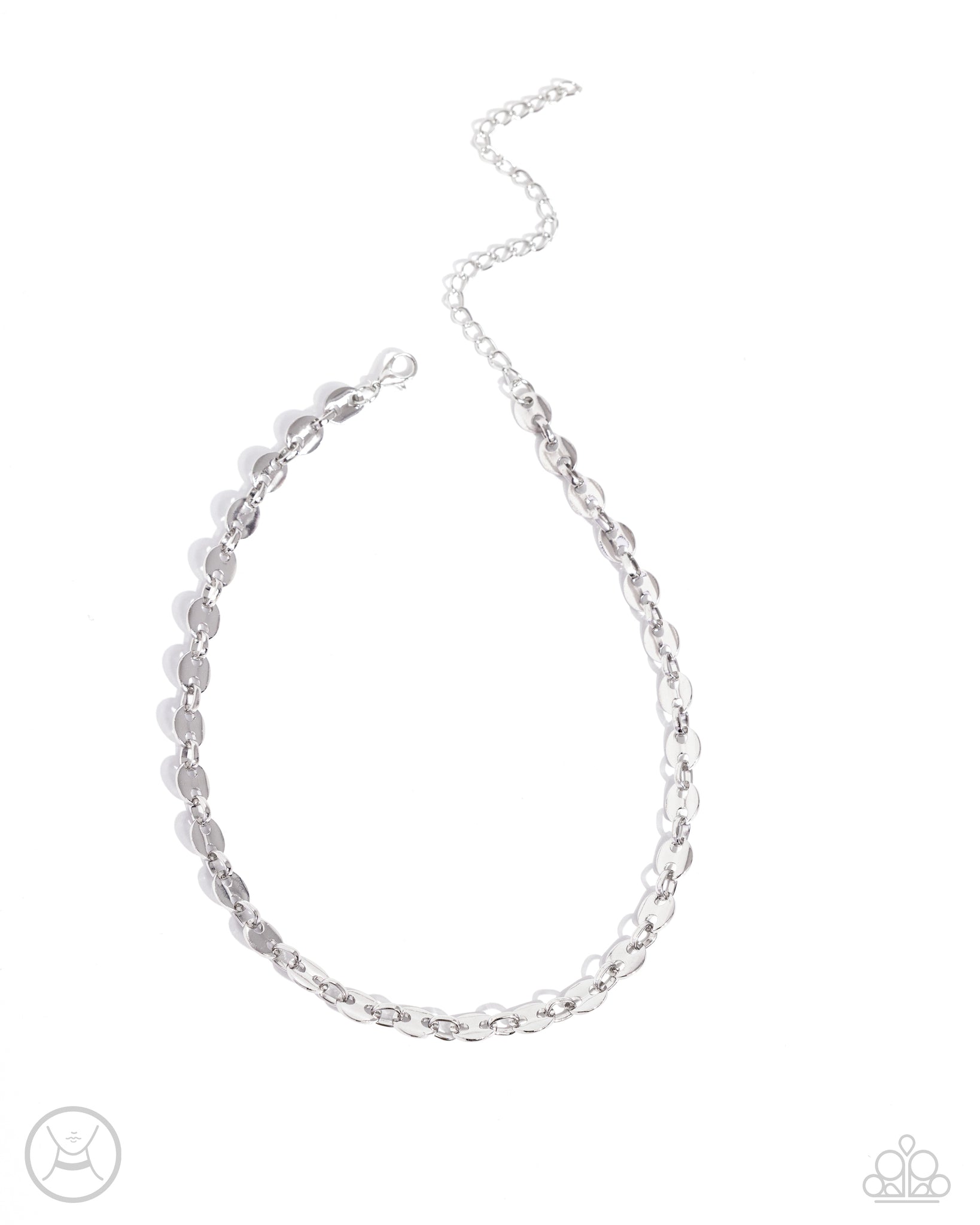Paparazzi - Abstract Advocate - Silver Necklace