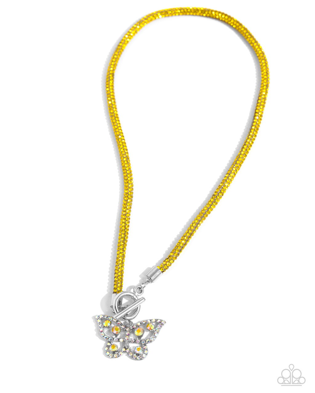 Paparazzi - On SHIMMERING Wings - Yellow Necklace