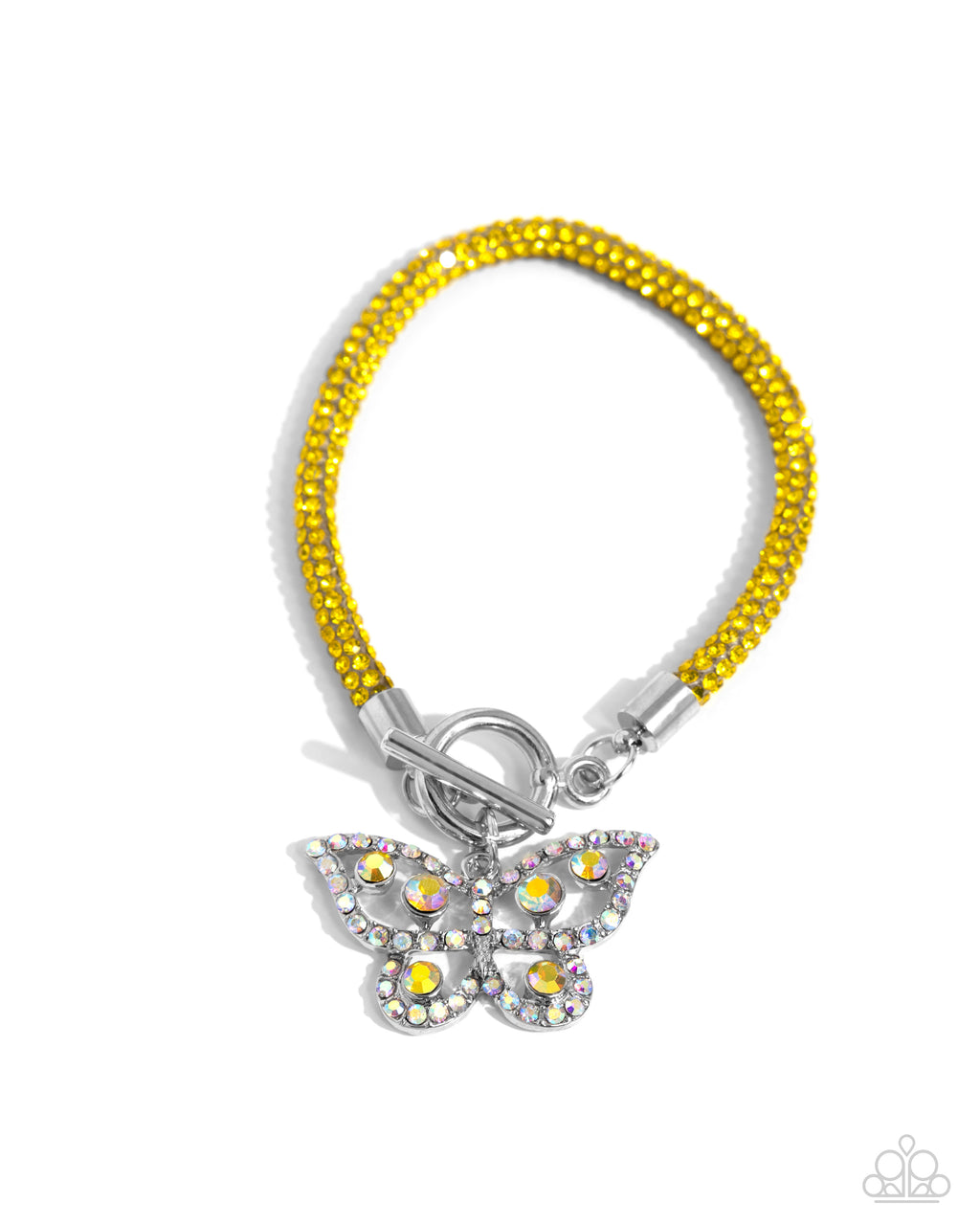 Paparazzi - Aerial Appeal - Yellow Bracelet