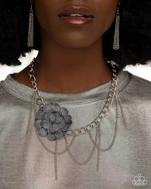 Paparazzi - Deconstructed Denim - Blue Necklace