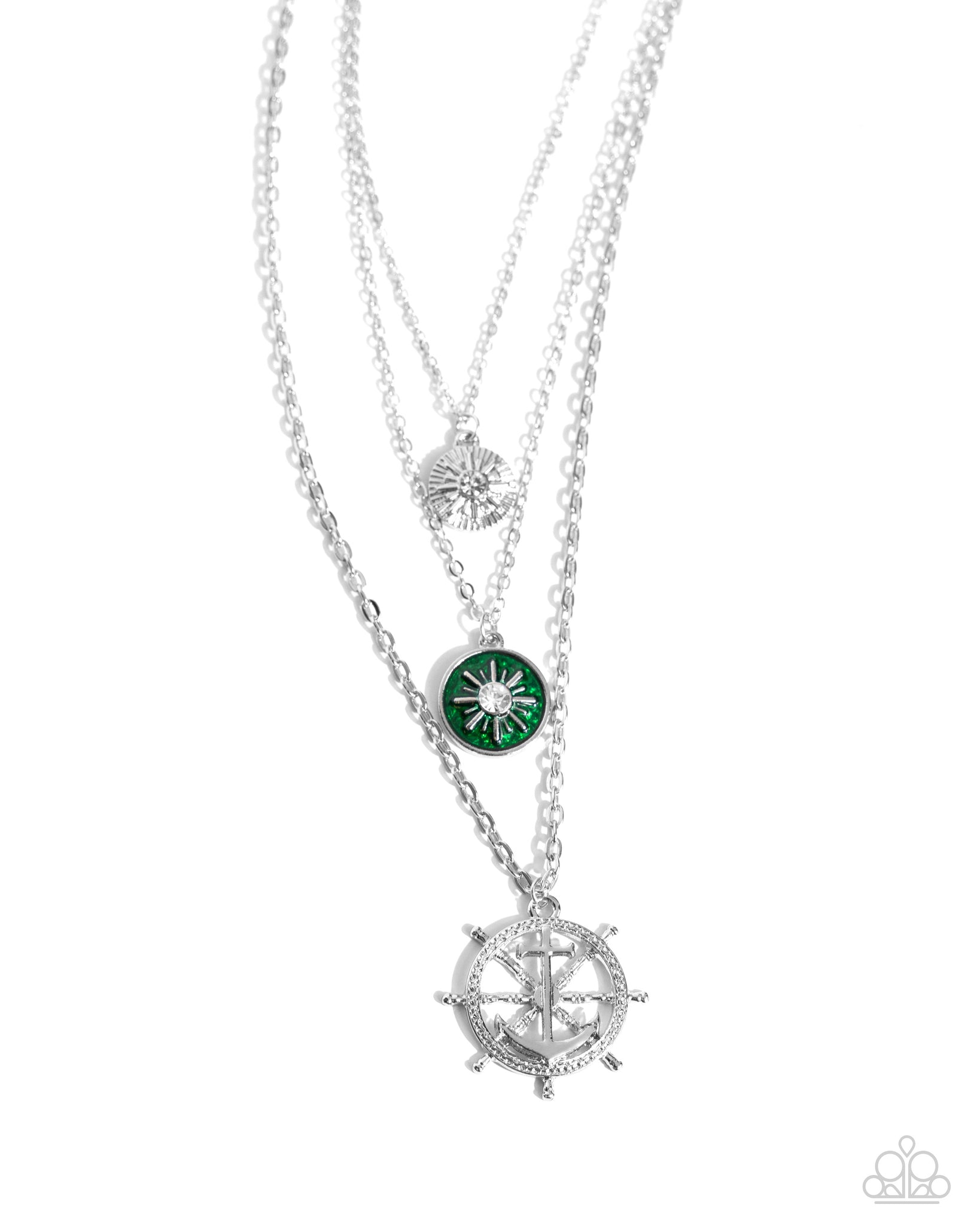 Paparazzi - Anchor Arrangement - Green Necklace