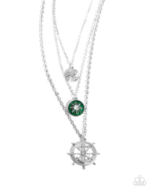 Paparazzi - Anchor Arrangement - Green Necklace