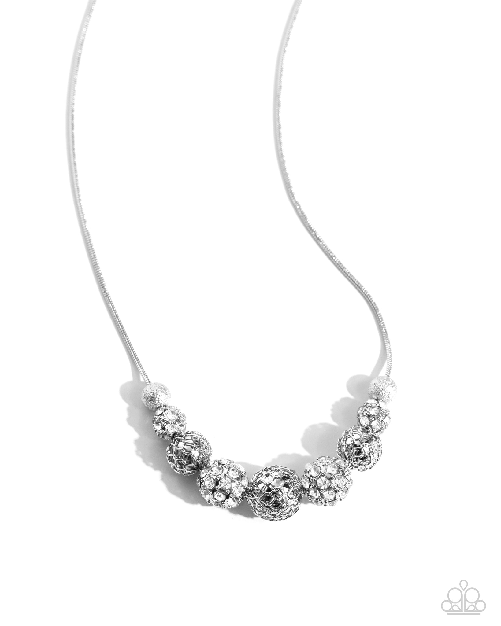 Paparazzi - Gilded Gift - White Necklace