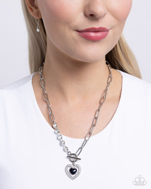 Paparazzi - Soft-Hearted Style - Black Necklace