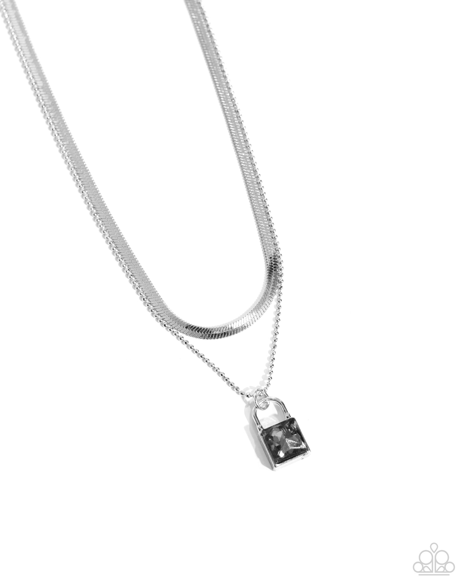 Paparazzi - Padlock Possession - Silver Necklace