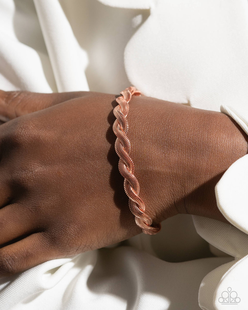 Paparazzi - Tasteful Twists - Copper Bracelet