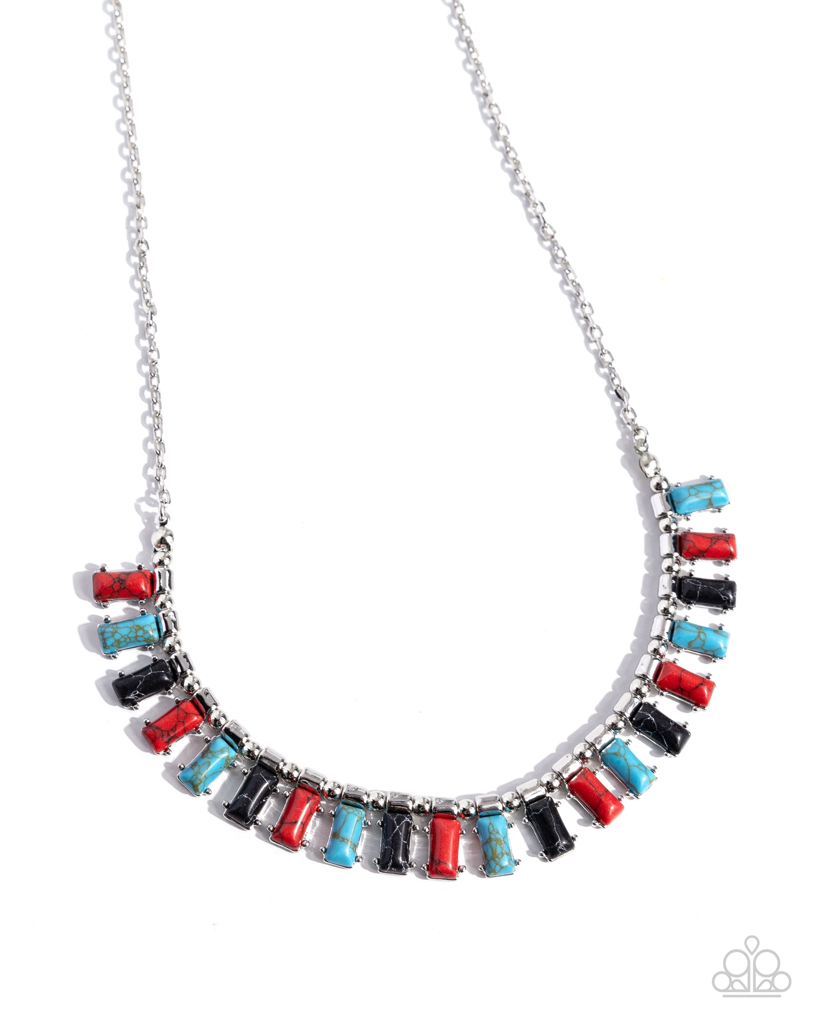 Paparazzi - Stony Shimmer - Red Necklace