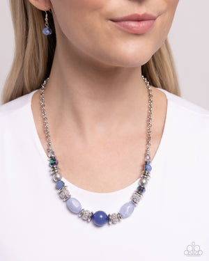 Paparazzi - Refined Redux - Blue Necklace