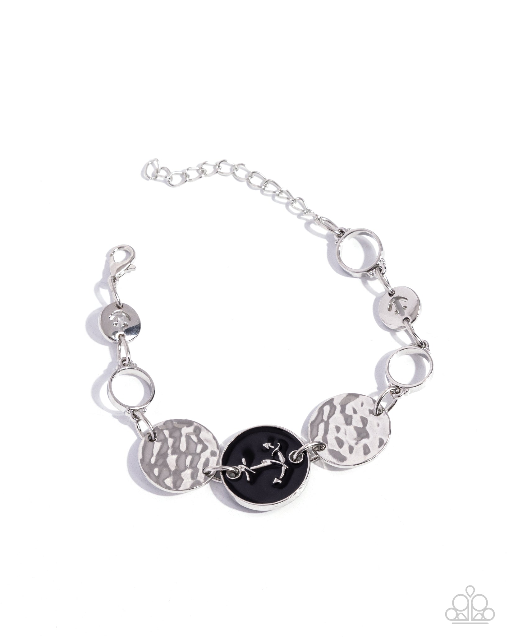 Paparazzi - Anchor Alignment - Black Bracelet