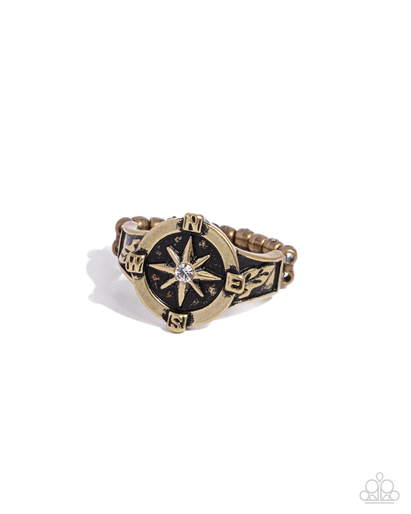 Paparazzi - Cultured Compass - Brass Ring