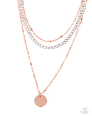 Paparazzi - Dainty Development - Copper Necklace