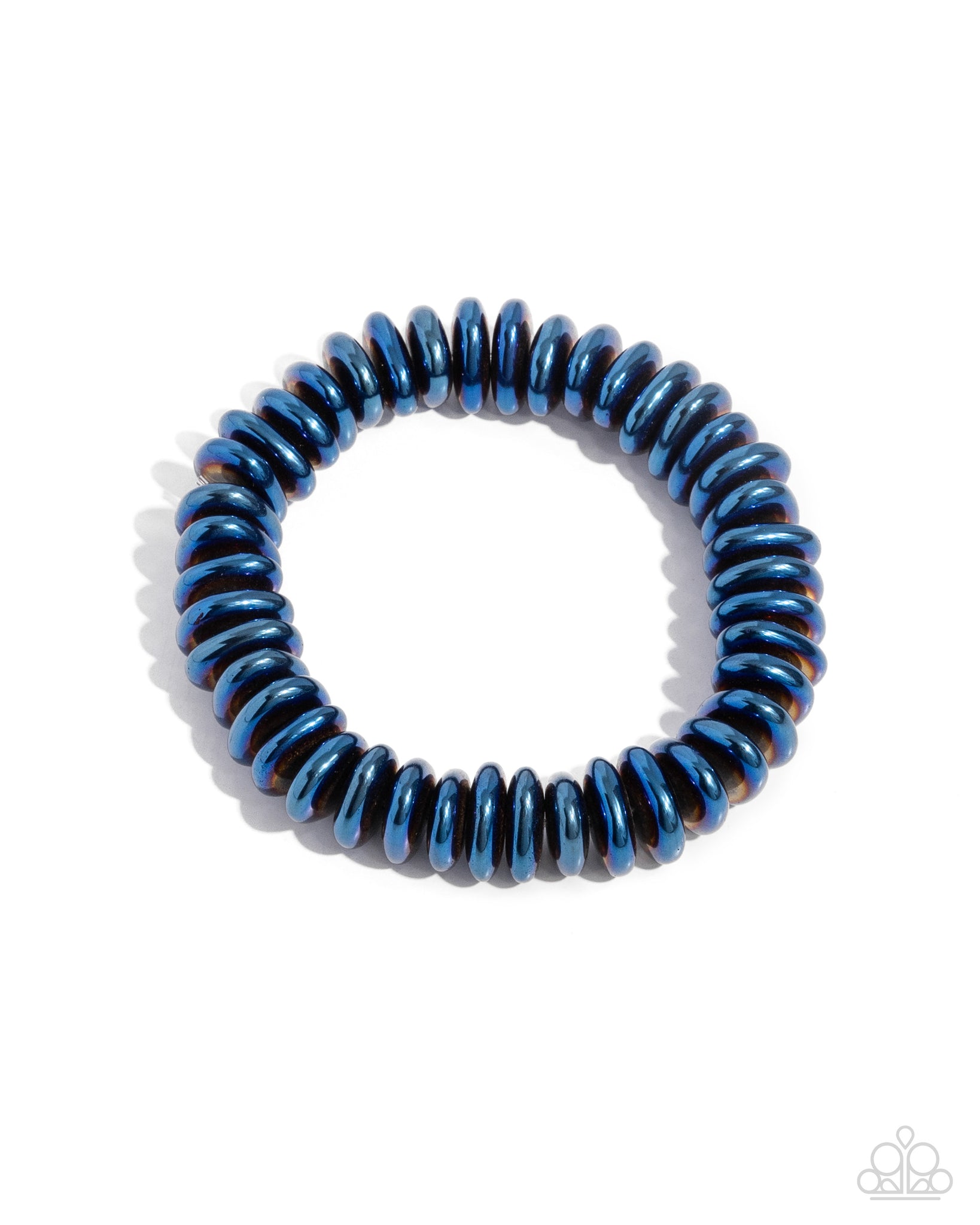 Paparazzi Accessories - Dynamic Discs - Blue Bracelet