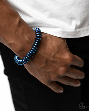 Paparazzi Accessories - Dynamic Discs - Blue Bracelet