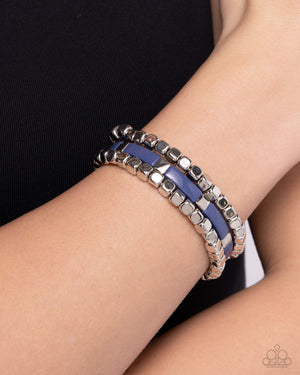 Paparazzi - Colorful Cadenza - Blue Bracelets