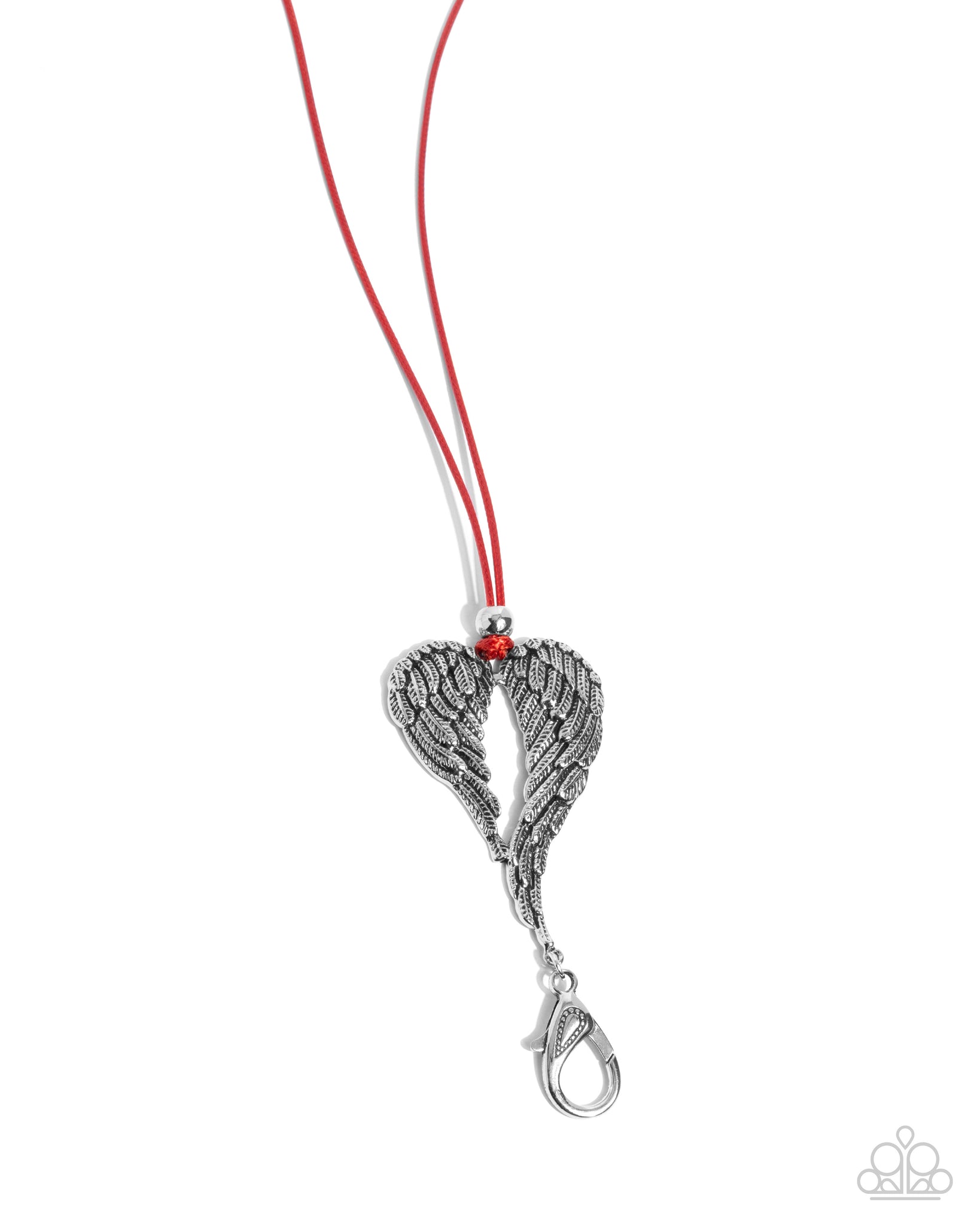 Paparazzi - Angelic Attraction - Red Lanyard Necklace