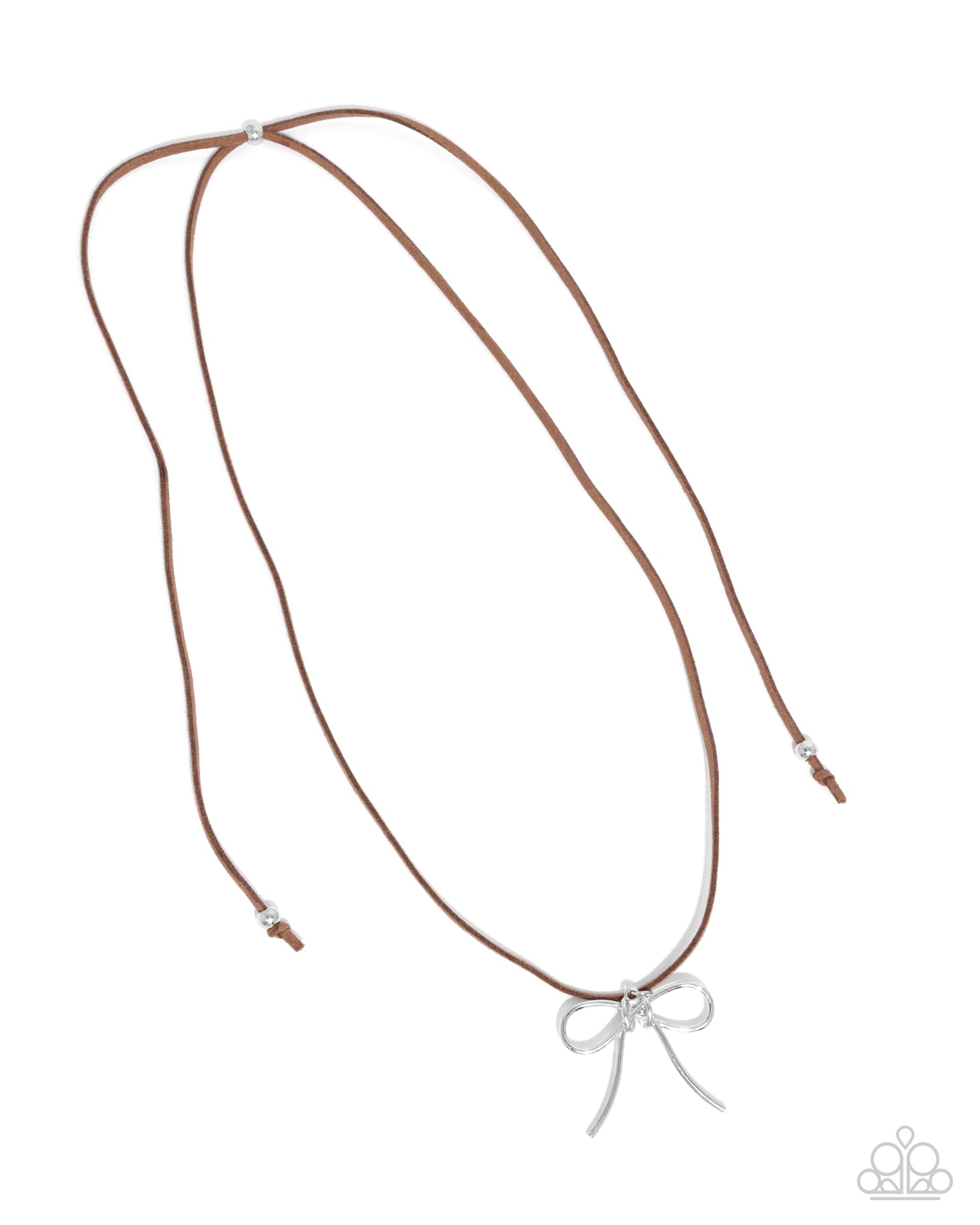 Paparazzi - Bolo Bow - Brown Necklace