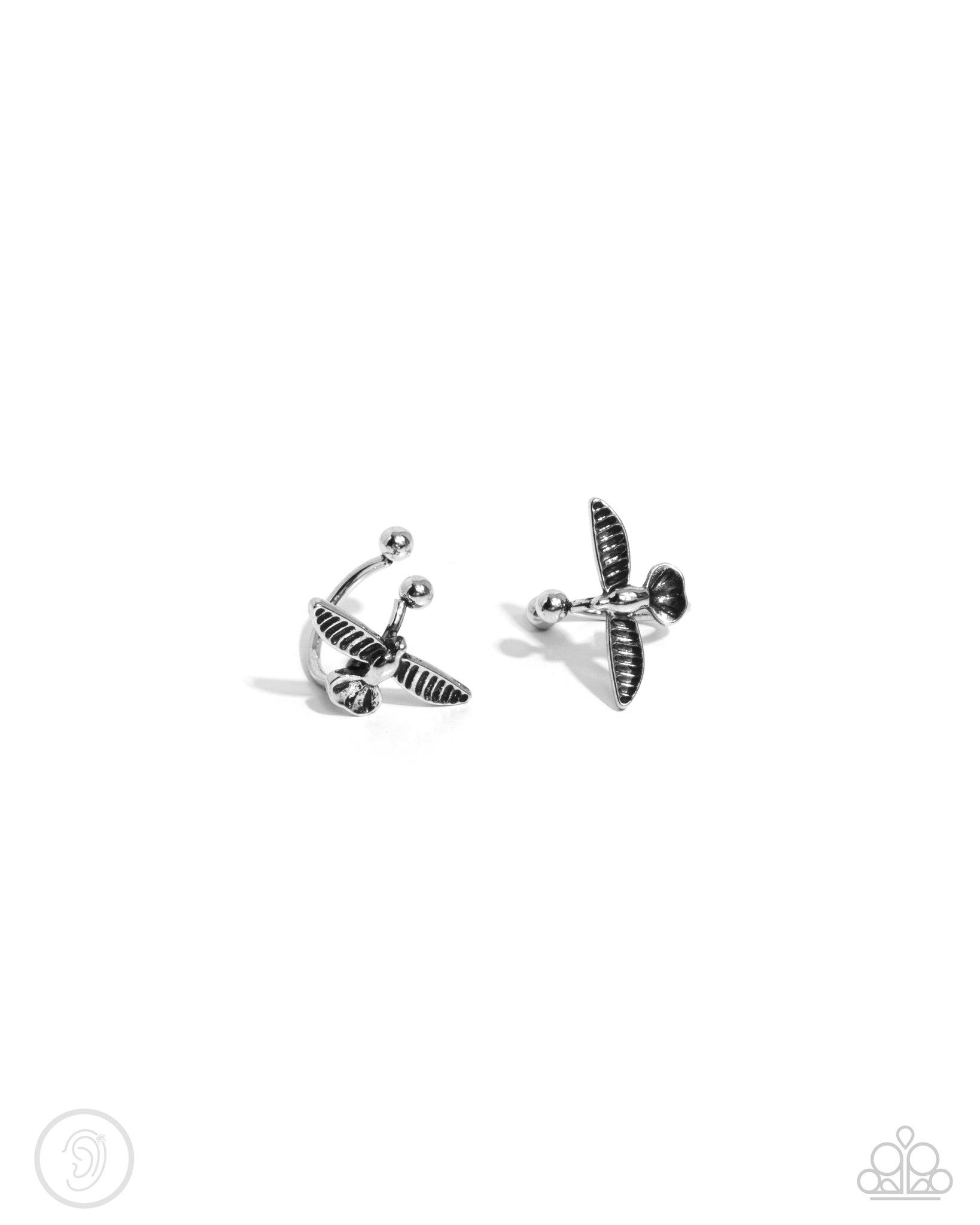 Paparazzi - Soaring Sparrow - Silver Earrings