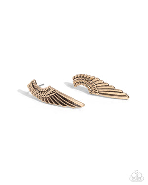 Paparazzi - Angelic Altitude - Gold Earrings