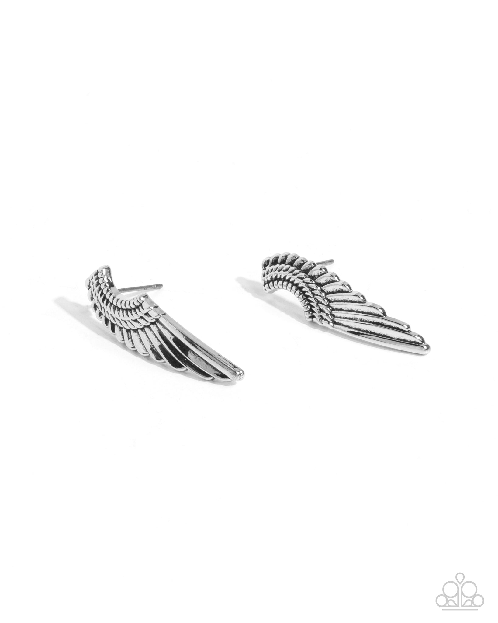 Paparazzi - Angelic Altitude - Silver Earrings