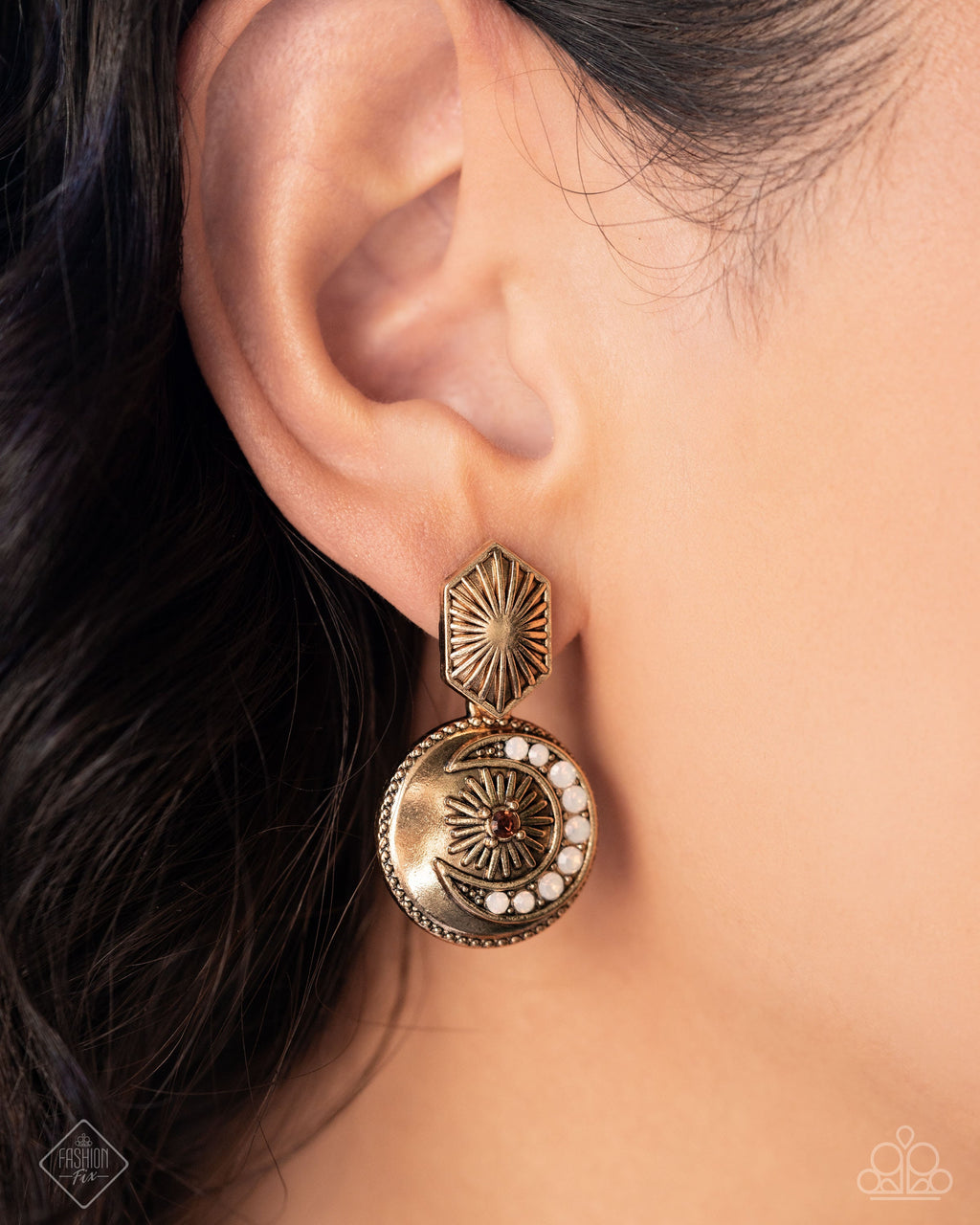 Paparazzi - Eclectic Energy - Gold Earrings - October 2024 Fashion Fix